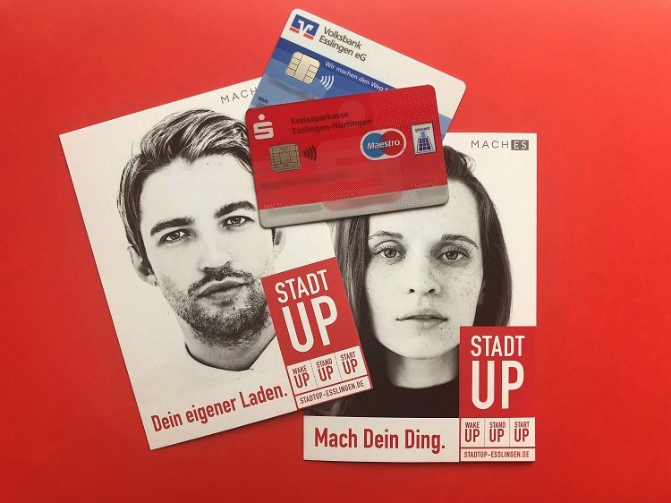 StartUp Esslingen - Broschüren und Cards